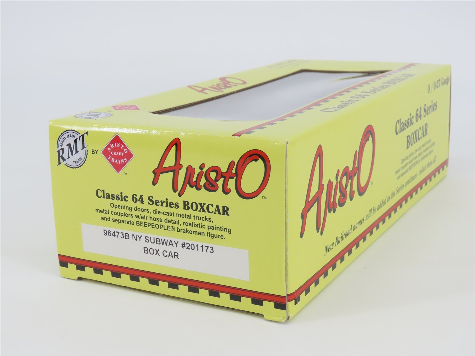 O Gauge 3-Rail Aristocraft 96473B NYCTA NY Subway Box Car w/Brakeman #201173