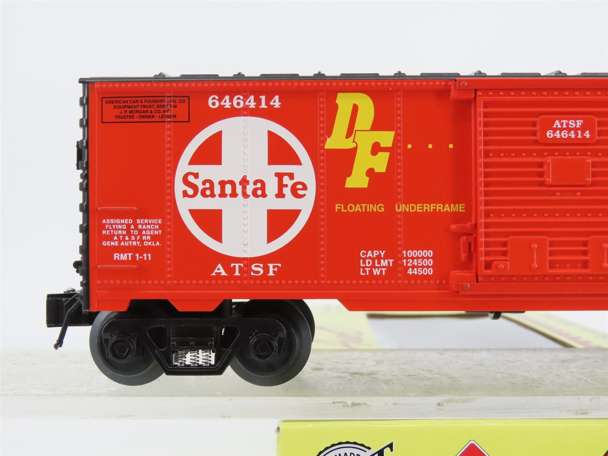 O Gauge 3-Rail Aristocraft 96414A ATSF Santa Fe Box Car w/Brakeman #646414