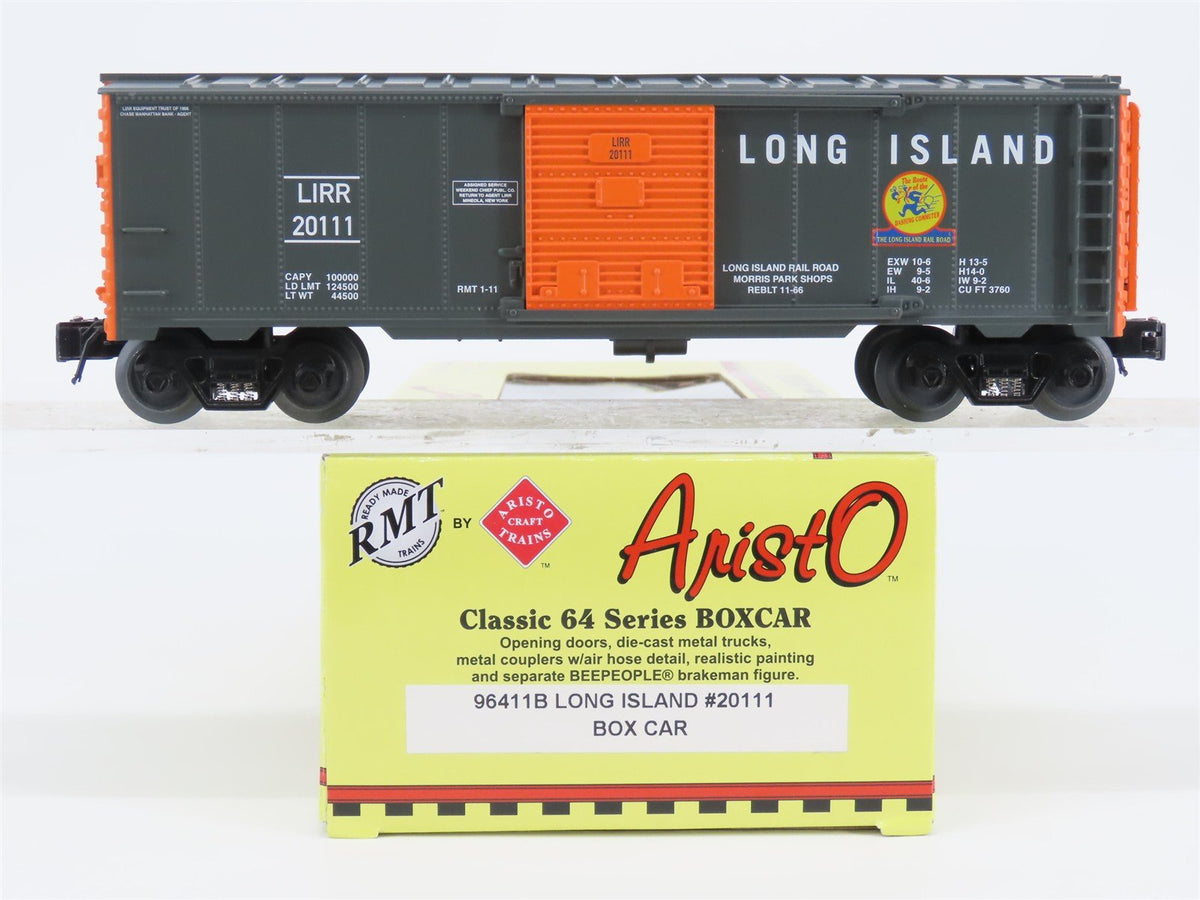 O Gauge 3-Rail Aristocraft 96411B LIRR Long Island Box Car w/Brakeman #20111