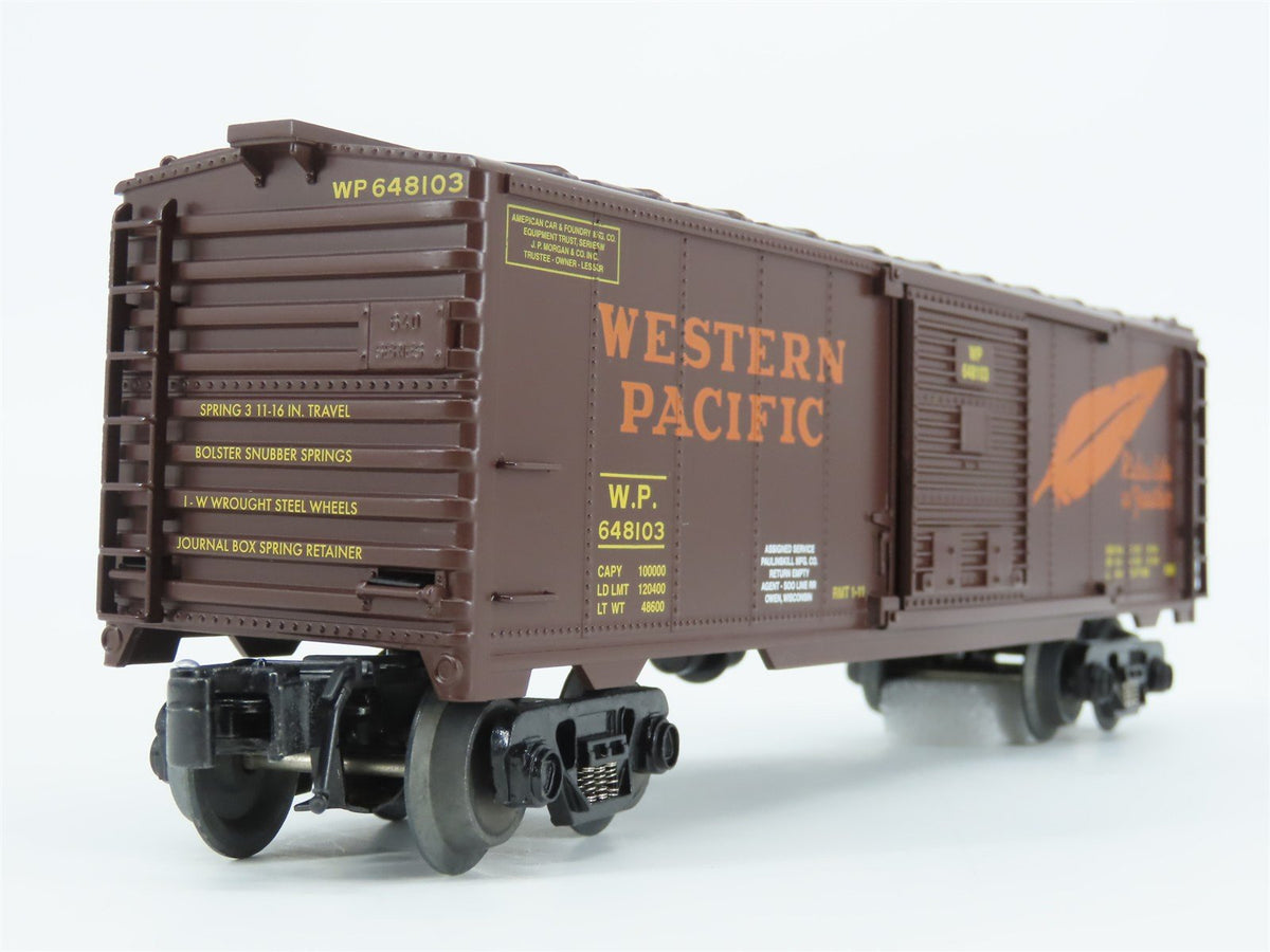 O Gauge 3-Rail Aristocraft 96422B WP Western Pacific Box Car w/Brakeman #648103