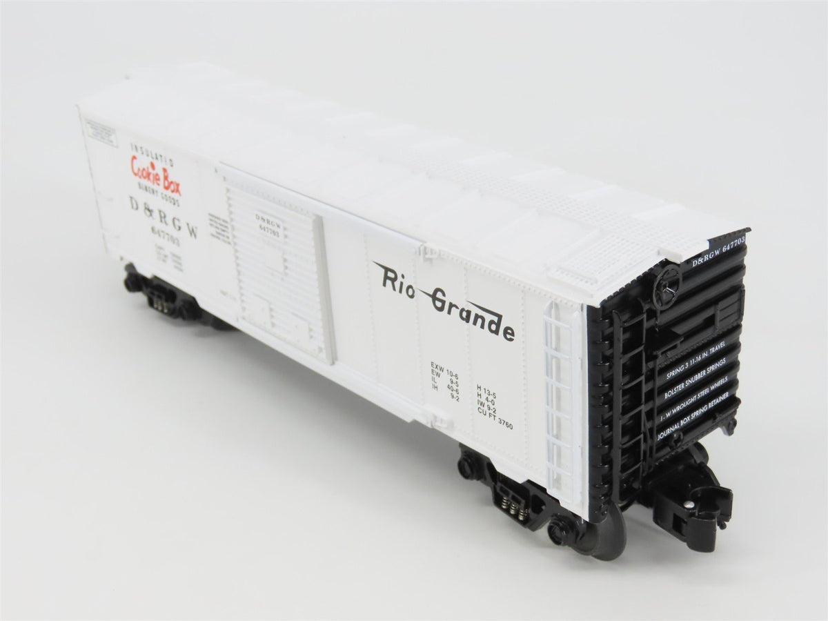 O Gauge 3-Rail Aristocraft 96444B D&amp;RGW Cookie Box Box Car w/Brakeman #647703