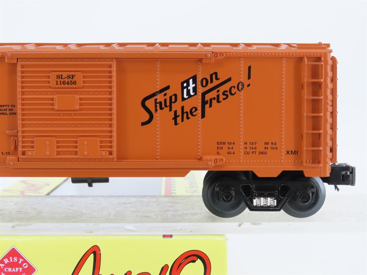 O Gauge 3-Rail Aristocraft 96410B SLSF Frisco Lines Box Car w/Brakeman #116456