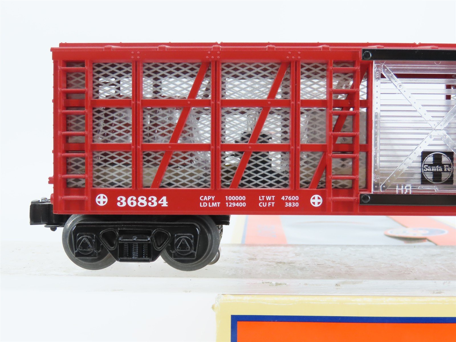 O Gauge 3-Rail 6-36834 Lionel ATSF Santa Fe Transparent Instruction Car #36834