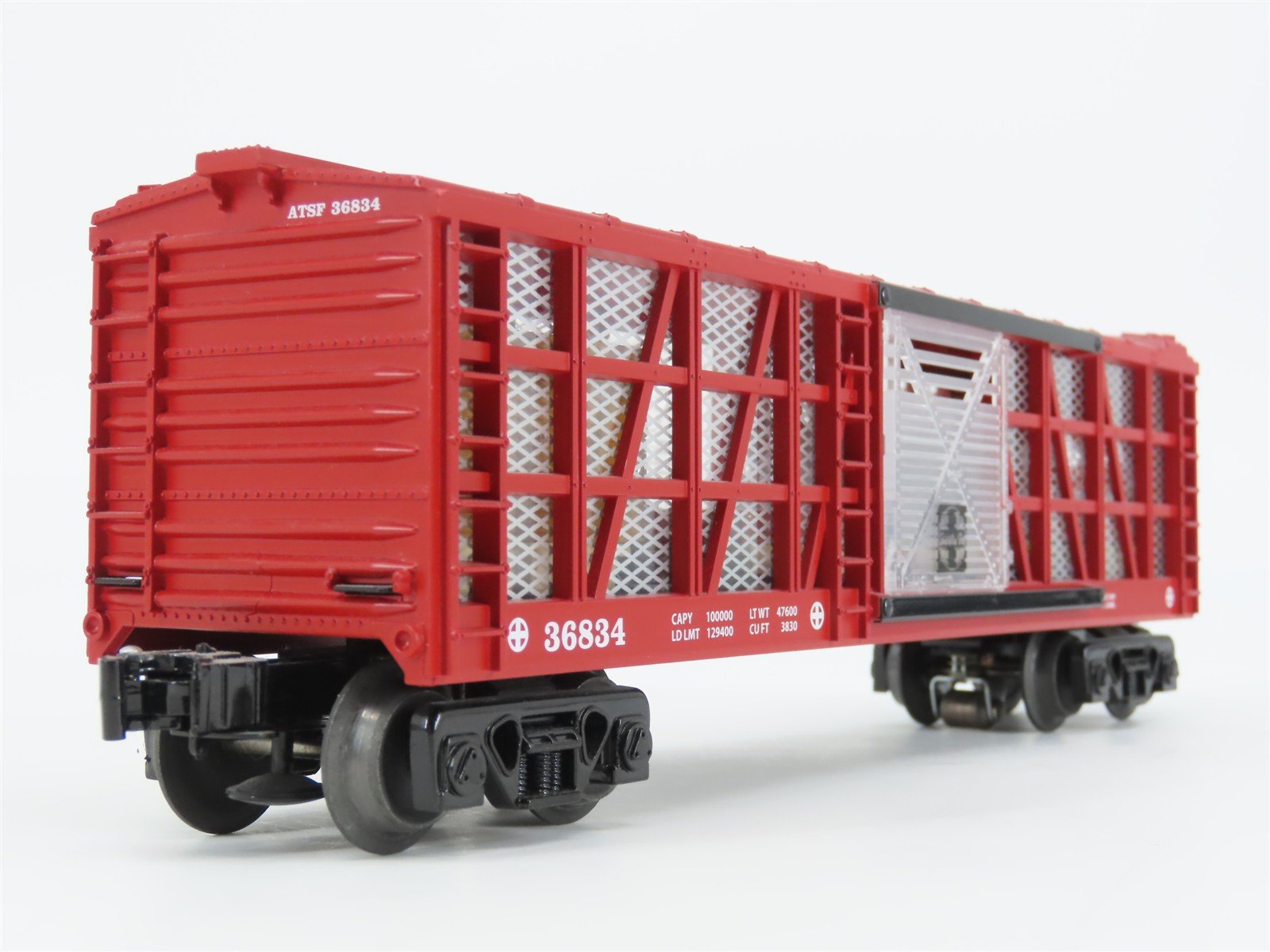 O Gauge 3-Rail 6-36834 Lionel ATSF Santa Fe Transparent Instruction Car #36834