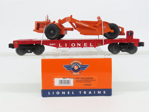 O Gauge 3-Rail Lionel 6-26024 Post War Flat Car w/ MILW Allis-Chalmers Scraper
