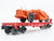 O Gauge 3-Rail Lionel 6-26024 Post War Flat Car w/ MILW Allis-Chalmers Scraper