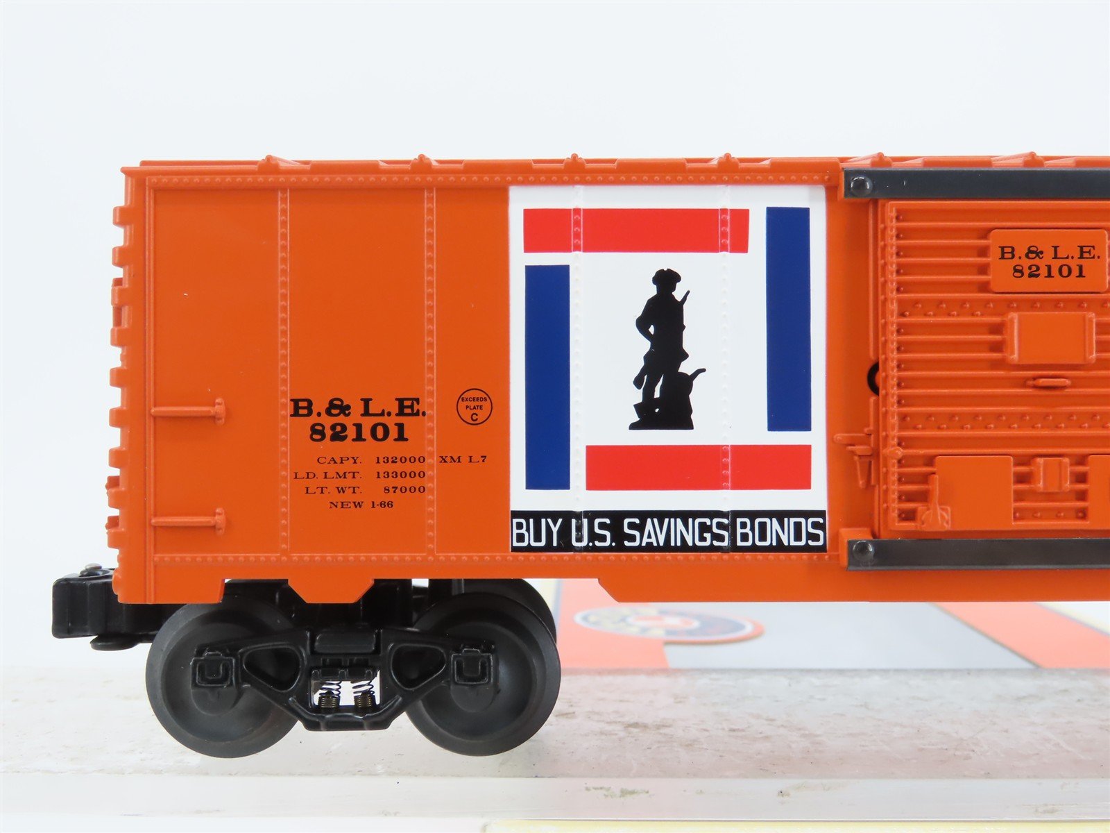 O Gauge 3-Rail Lionel 6-39220 B&LE Bessemer & Lake Erie Box Car #82101