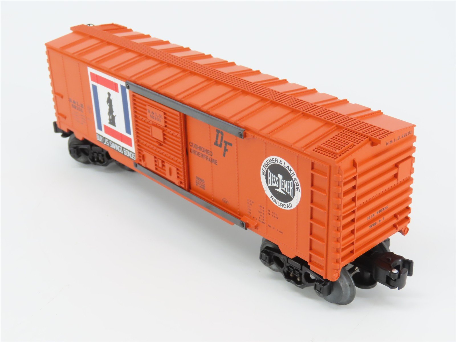 O Gauge 3-Rail Lionel 6-39220 B&LE Bessemer & Lake Erie Box Car #82101