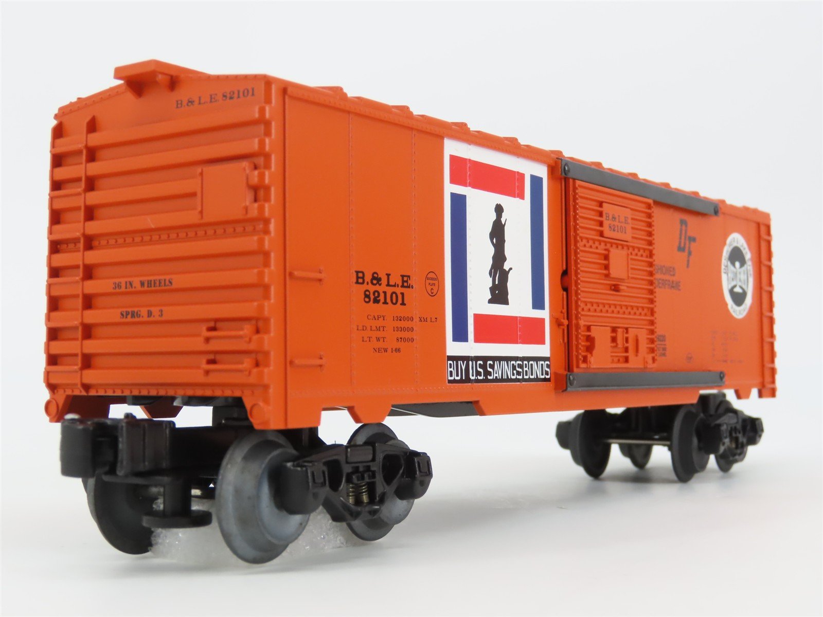 O Gauge 3-Rail Lionel 6-39220 B&LE Bessemer & Lake Erie Box Car #82101