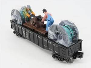 O Gauge 3-Rail Lionel 6-26089 LRRC Western Union Gondola w/Handcar & Cable Reels