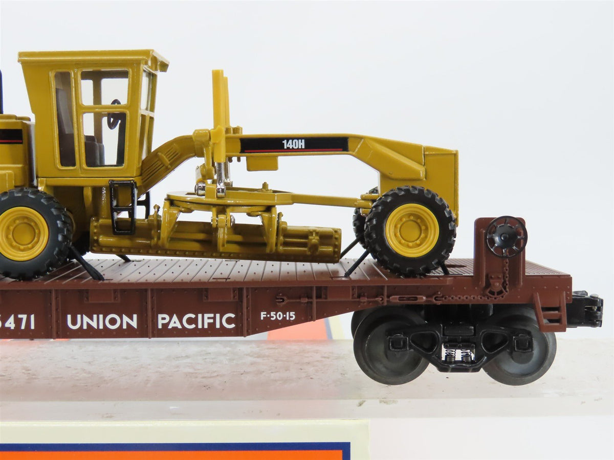 O Gauge 3-Rail Lionel 6-29441 UP Union Pacific Flat Car #53471 w/ CAT Grader