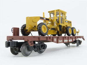 O Gauge 3-Rail Lionel 6-29441 UP Union Pacific Flat Car #53471 w/ CAT Grader