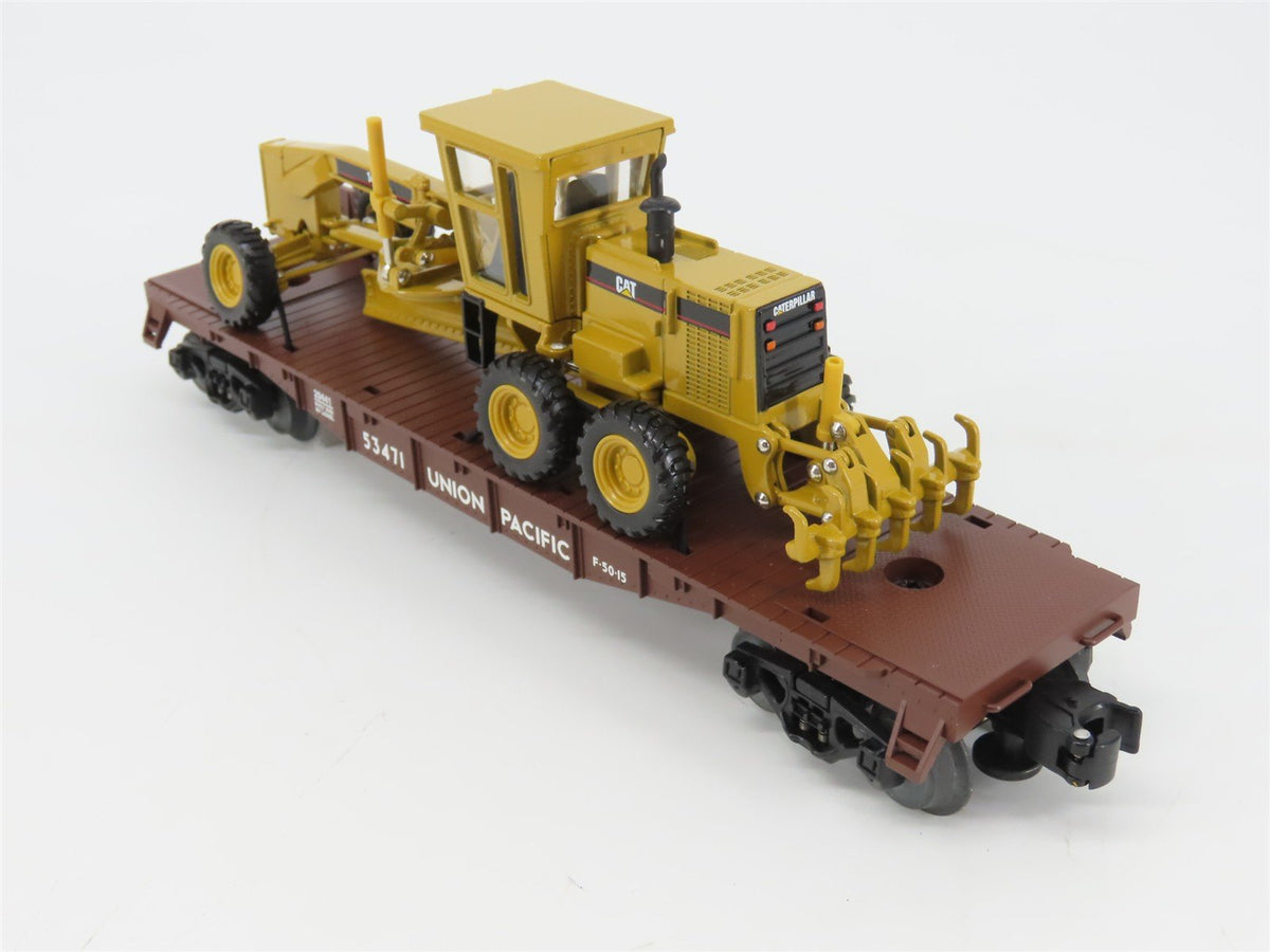 O Gauge 3-Rail Lionel 6-29441 UP Union Pacific Flat Car #53471 w/ CAT Grader