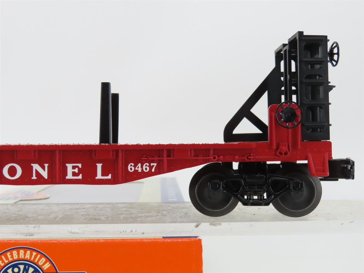 O Gauge 3-Rail Lionel Post War 6-26060 Flatcar w/Bulkheads #6467