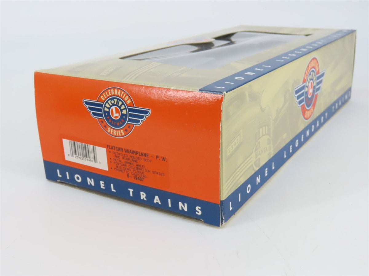 O Gauge 3-Rail Lionel Postwar 6-19487 Flatcar #6800 w/Airplane