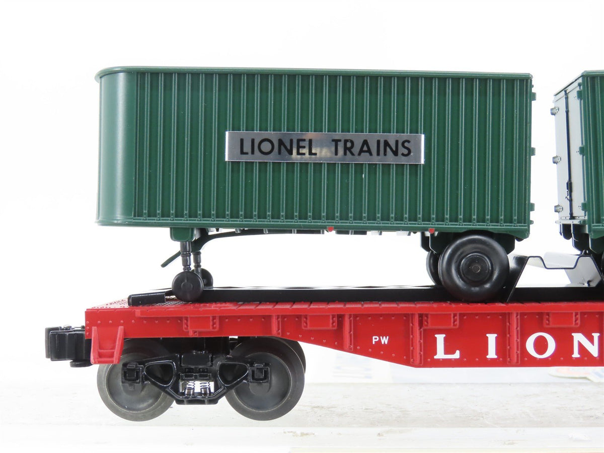 O Gauge 3-Rail Lionel Postwar 6-39423 Lionel Lines Flatcar #3460 w/Trailers