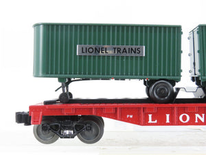 O Gauge 3-Rail Lionel Postwar 6-39423 Lionel Lines Flatcar #3460 w/Trailers