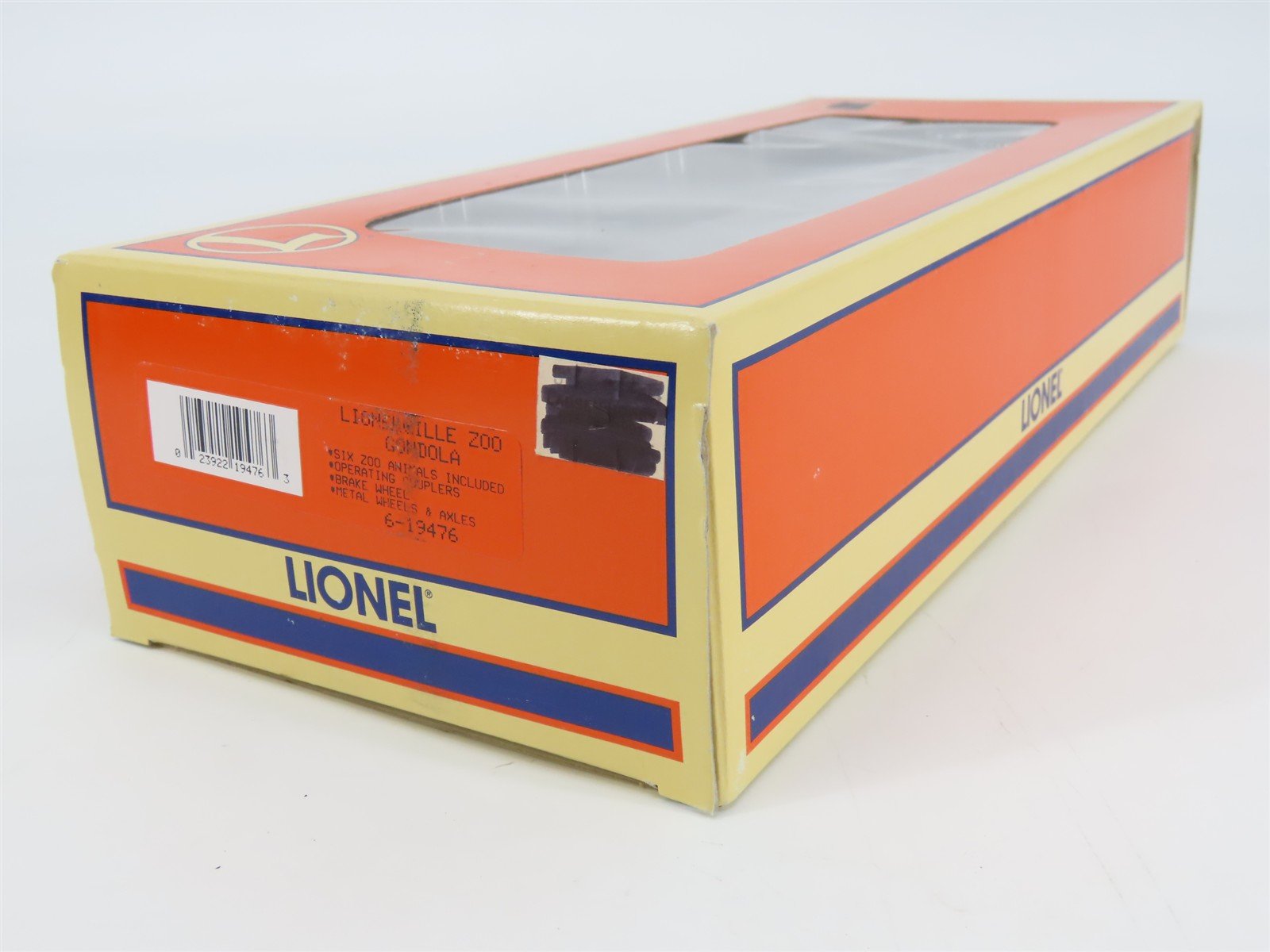 O Gauge 3-Rail Lionel 6-19476 Lionelville Zoo Animal Transport Gondola w/Animals