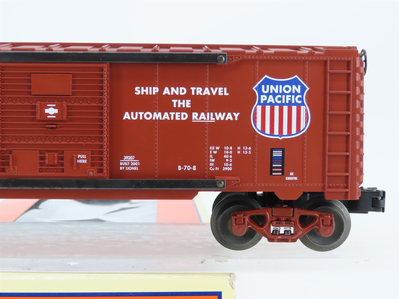 O Gauge 3-Rail Lionel 6-39207 UP Union Pacific 6565 Box Car #508500