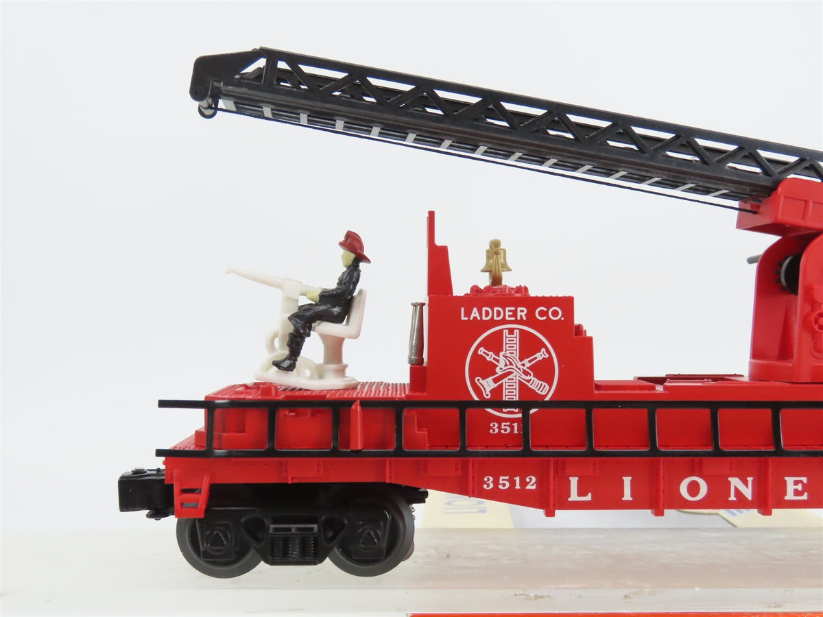 O Gauge 3-Rail Lionel Postwar 6-29844 Fireman and Ladder Car #3512