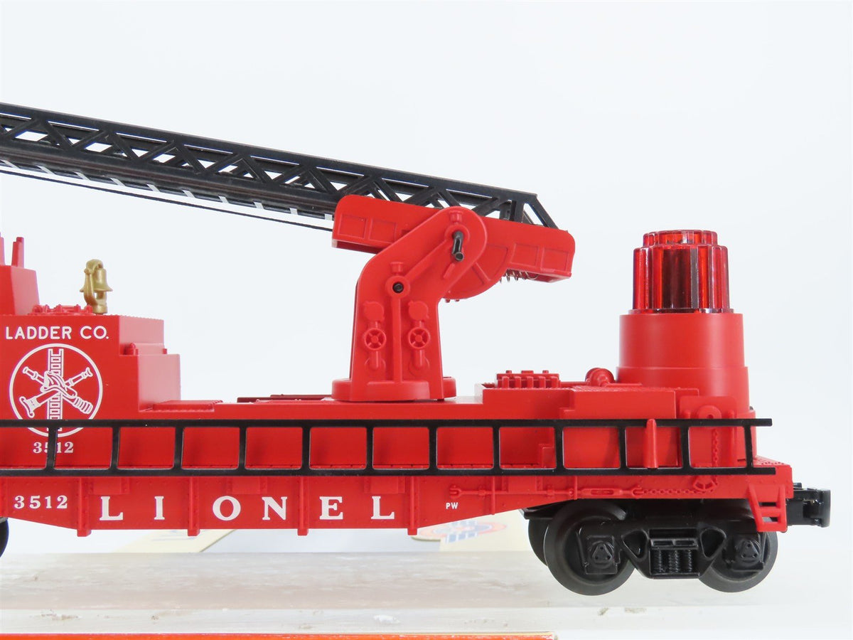 O Gauge 3-Rail Lionel Postwar 6-29844 Fireman and Ladder Car #3512