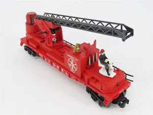 O Gauge 3-Rail Lionel Postwar 6-29844 Fireman and Ladder Car #3512