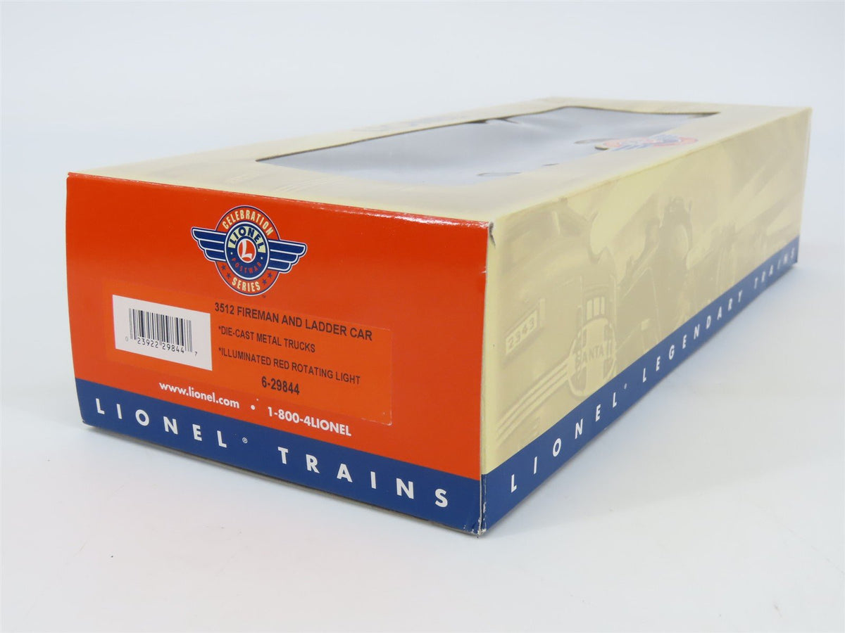 O Gauge 3-Rail Lionel Postwar 6-29844 Fireman and Ladder Car #3512