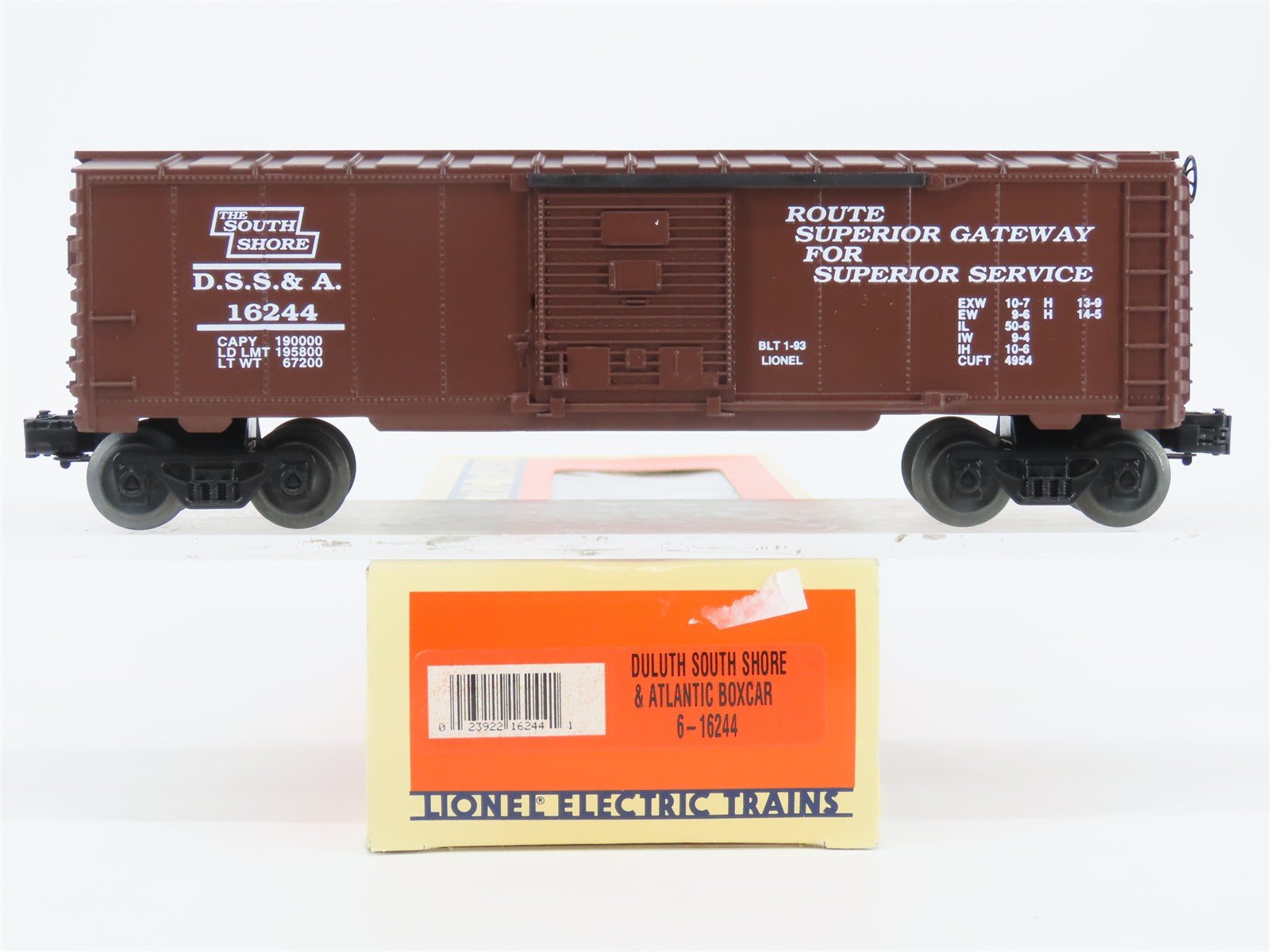 O Gauge 3-Rail Lionel #6-16244 DSS&A Duluth South Shore & Atlantic Boxcar #16244