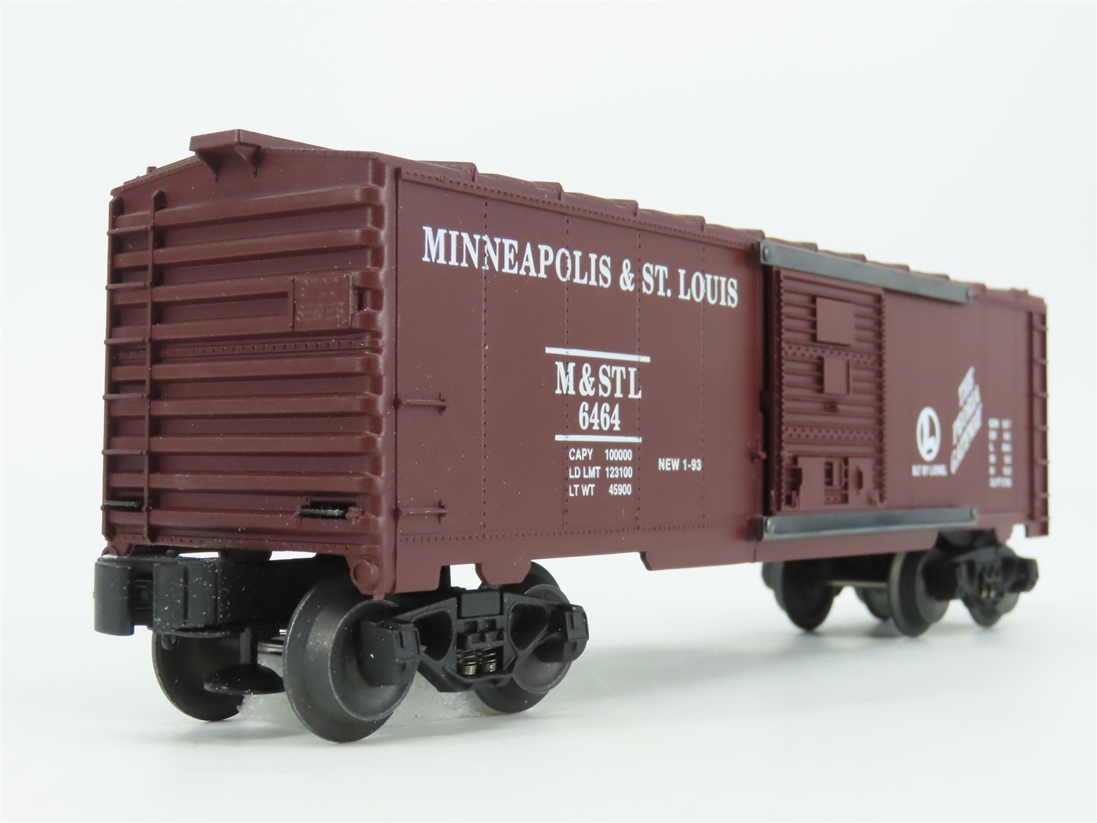O Gauge 3-Rail Lionel 6-19250 M&STL Minneapolis & St. Louis Boxcar #6464