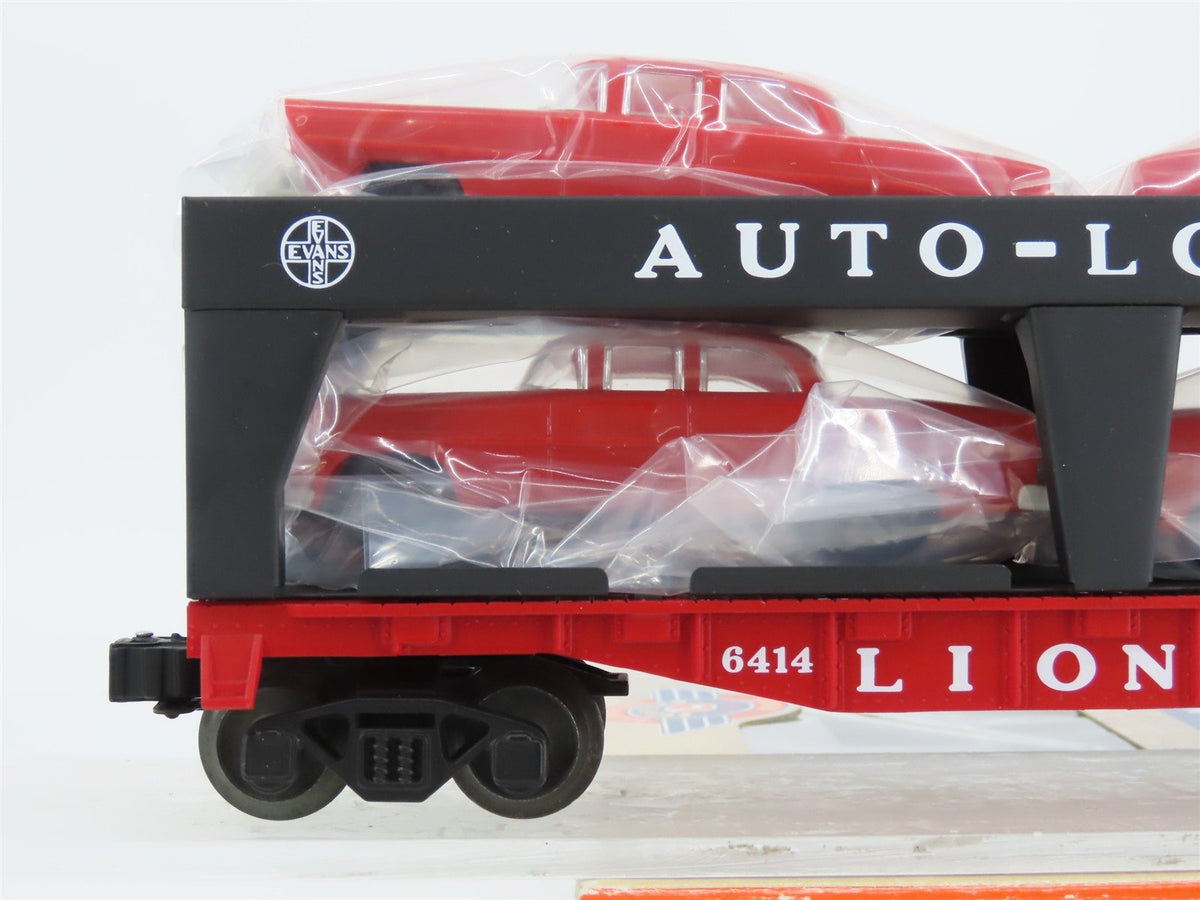 O Gauge 3-Rail Lionel Postwar Series 6-19427 Flat Car Auto Loader 6414 w/ Autos
