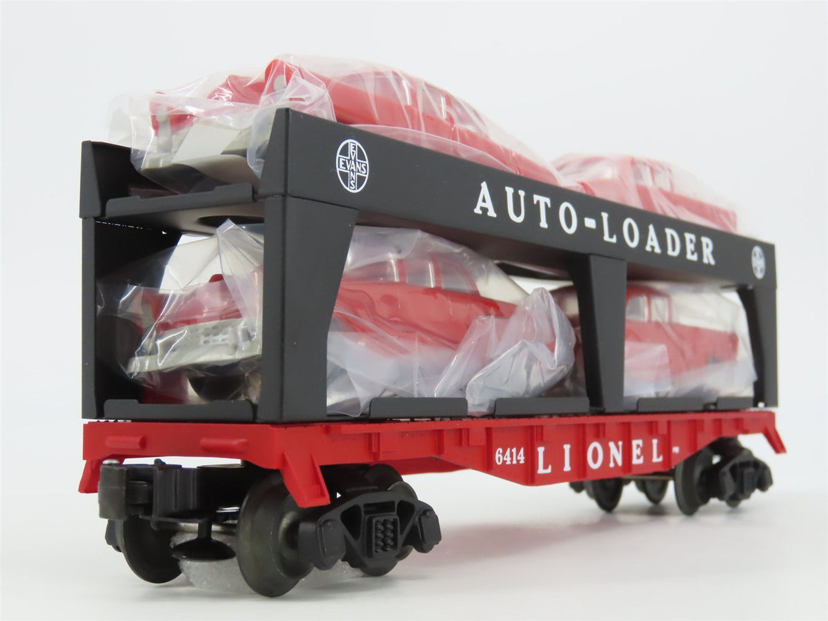 O Gauge 3-Rail Lionel Postwar Series 6-19427 Flat Car Auto Loader 6414 w/ Autos