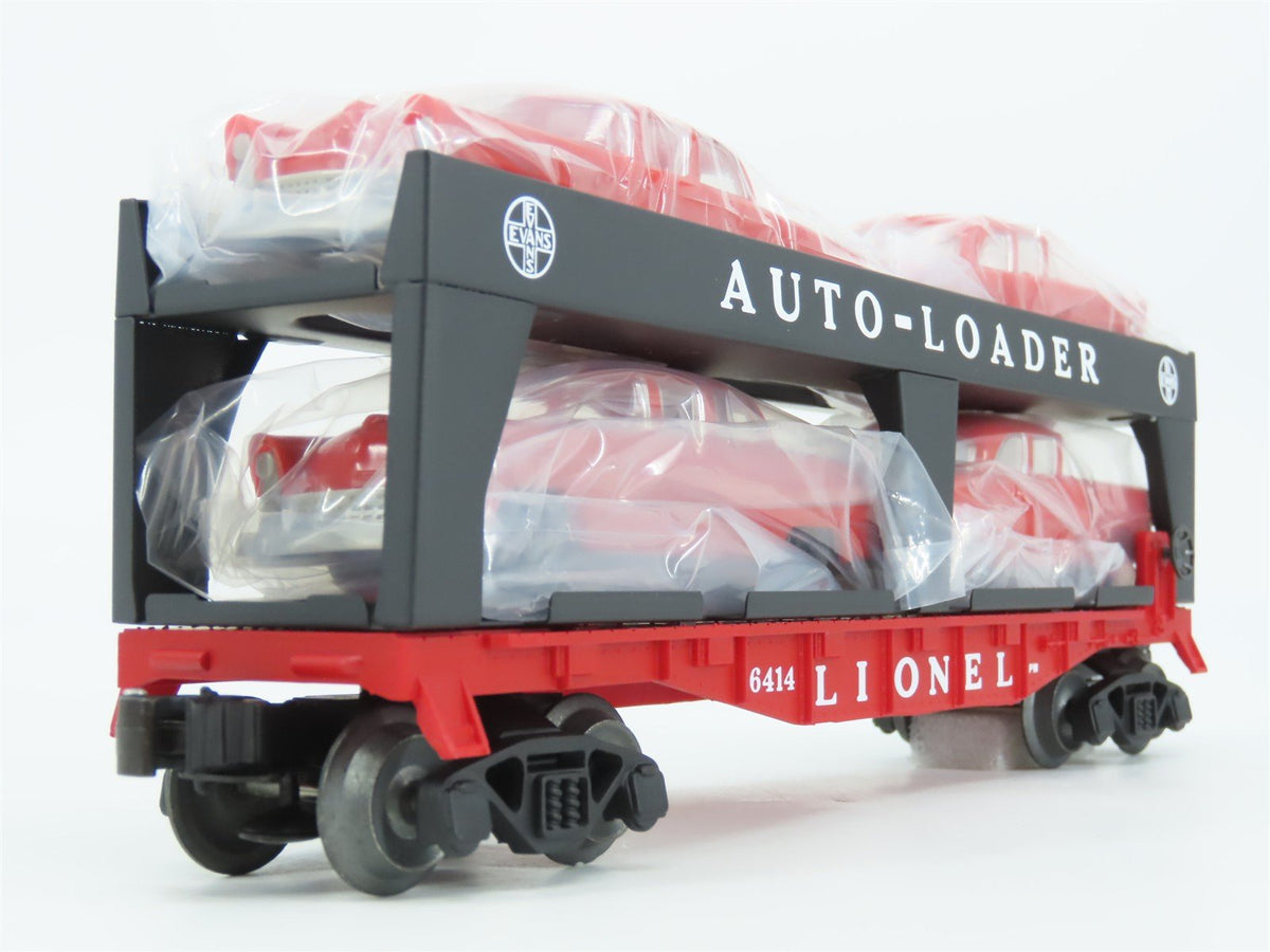 O Gauge 3-Rail Lionel Postwar Series 6-19427 Flat Car Auto Loader 6414 w/ Autos