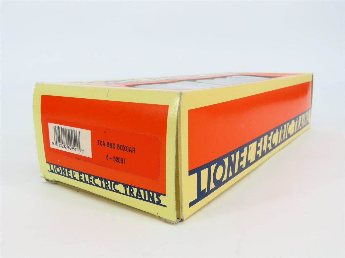 O Gauge 3-Rail Lionel 6-52051 TCA B&amp;O Baltimore &amp; Ohio Sentinel Box Car #6464095