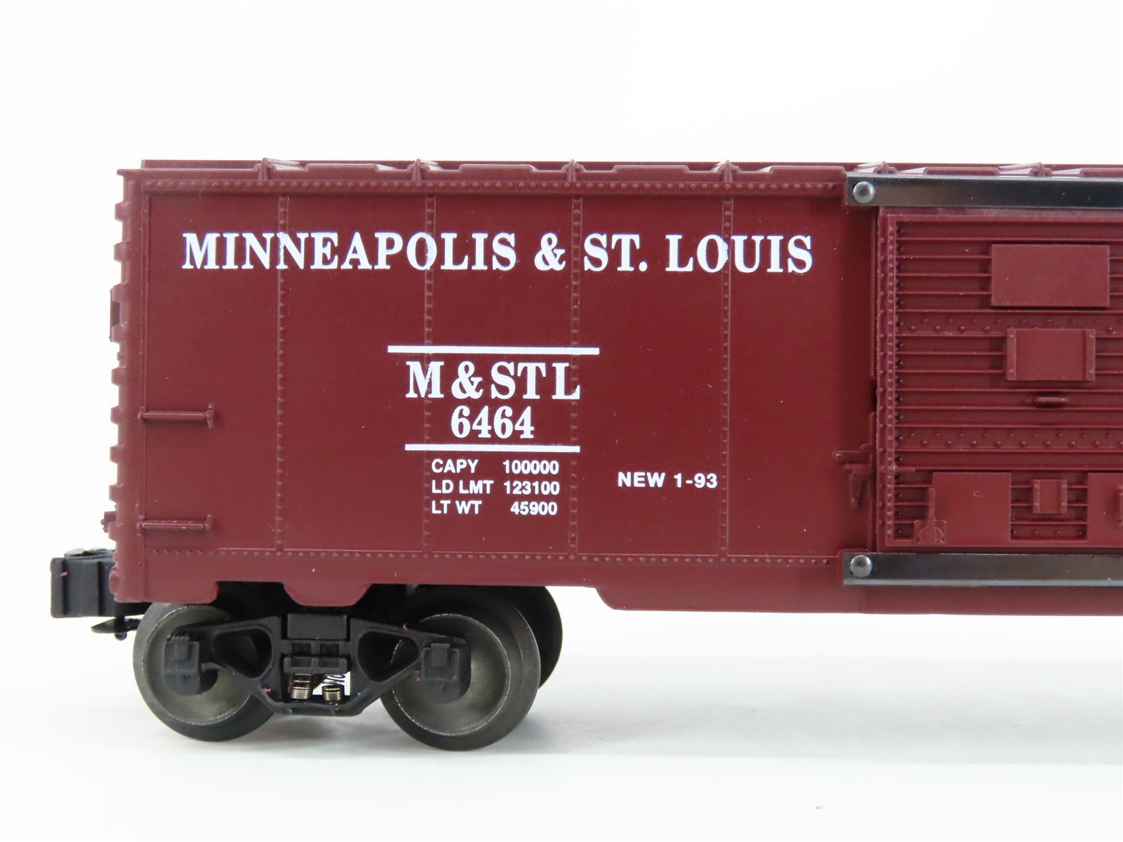 O Gauge 3-Rail Lionel 6-19247 WP/M&STL/GN Single Door Box Car Set of 3