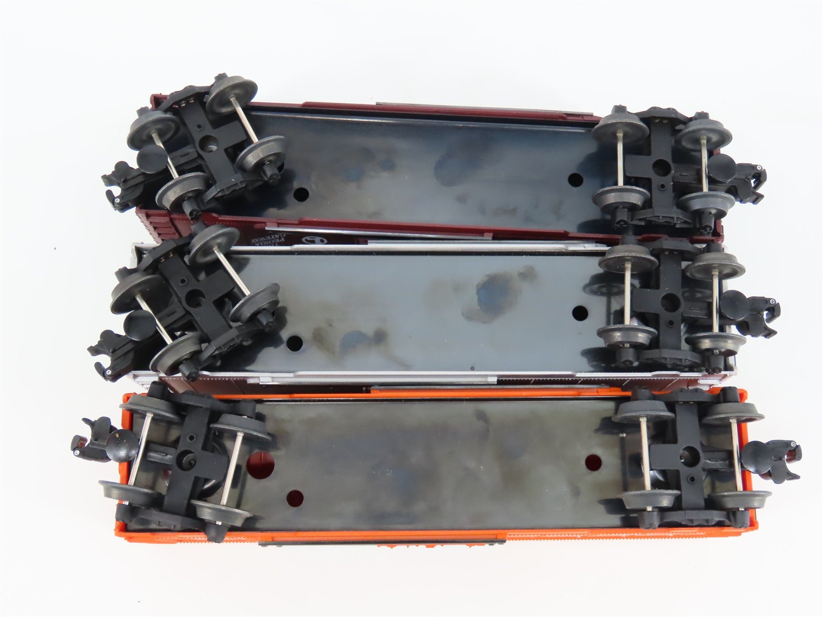 O Gauge 3-Rail Lionel 6-19247 WP/M&STL/GN Single Door Box Car Set of 3