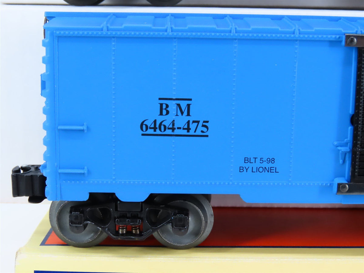 O Gauge 3-Rail Lionel 6-29209 TRB/BM/GN Single Door Box Car Set of 3