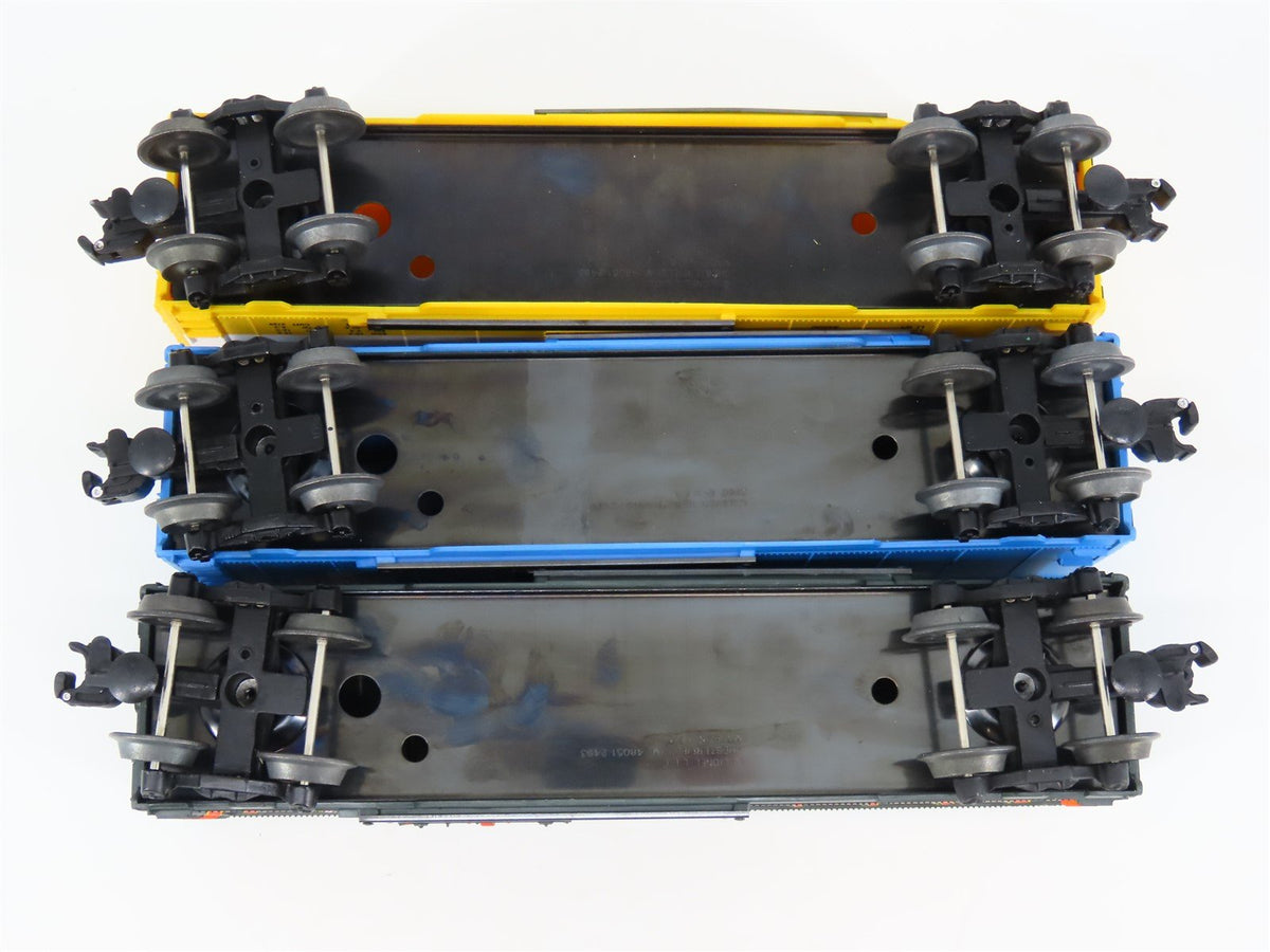 O Gauge 3-Rail Lionel 6-29209 TRB/BM/GN Single Door Box Car Set of 3