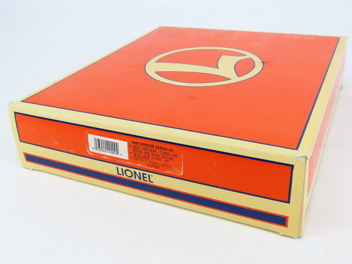 O Gauge 3-Rail Lionel 6-29209 TRB/BM/GN Single Door Box Car Set of 3