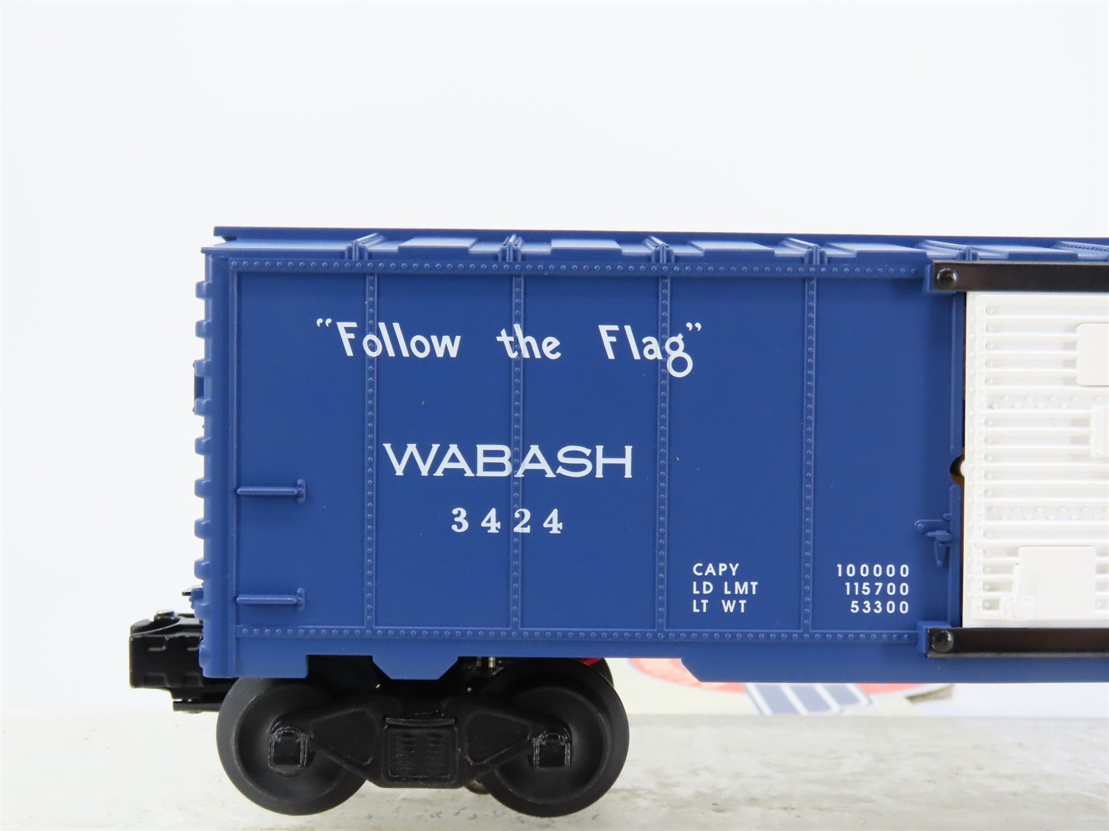 O Gauge 3-Rail Lionel 6-26770 WAB Wabash Operating Brakeman Box Car #3424