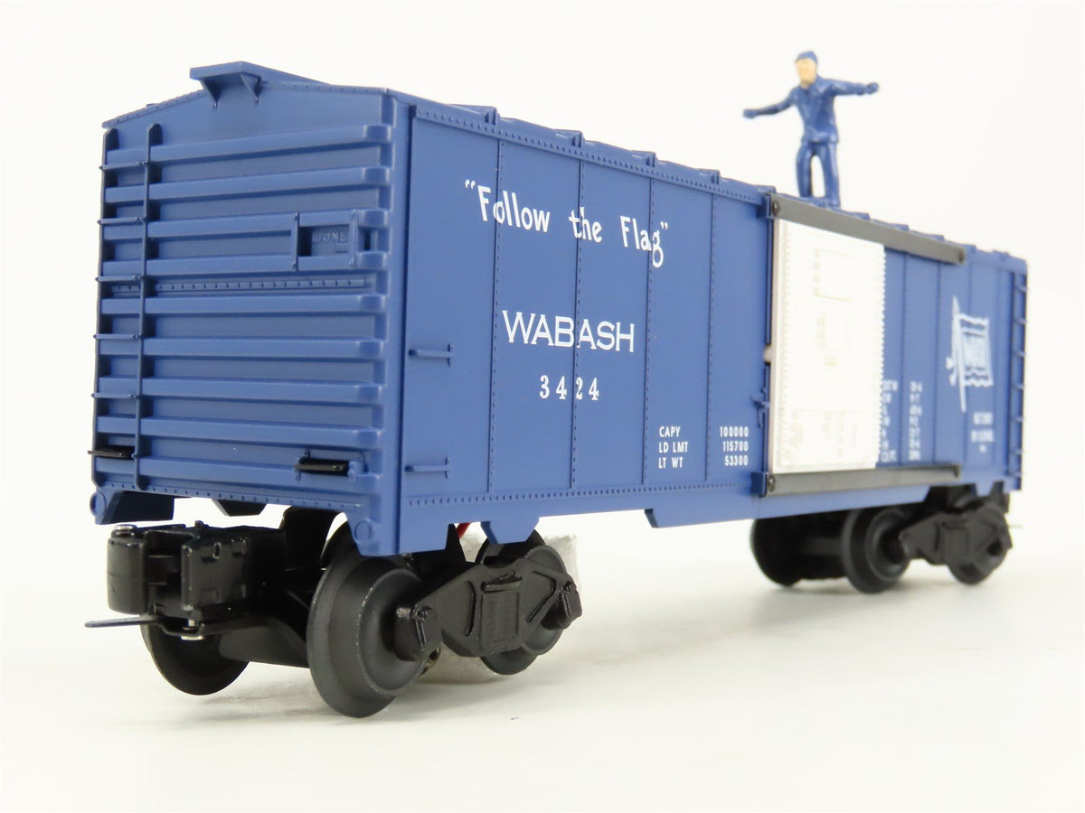 O Gauge 3-Rail Lionel 6-26770 WAB Wabash Operating Brakeman Box Car #3424