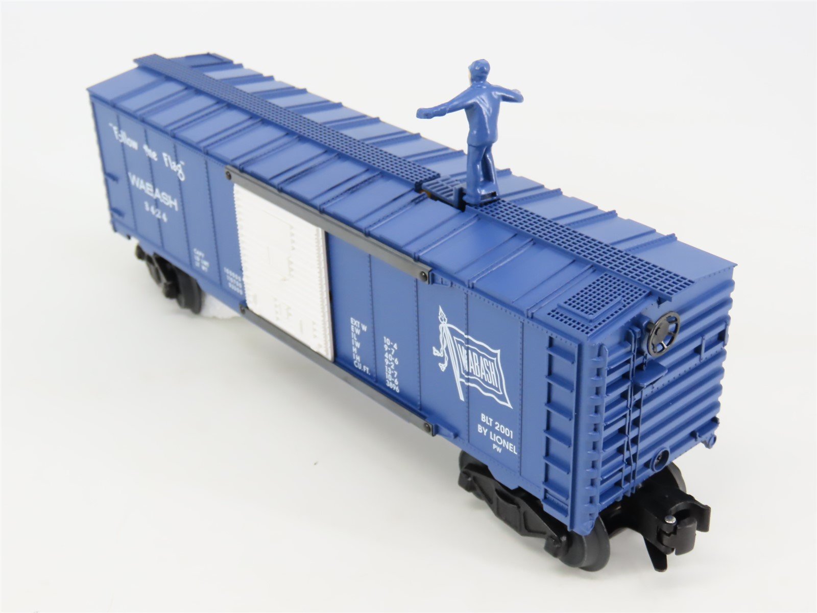 O Gauge 3-Rail Lionel 6-26770 WAB Wabash Operating Brakeman Box Car #3424