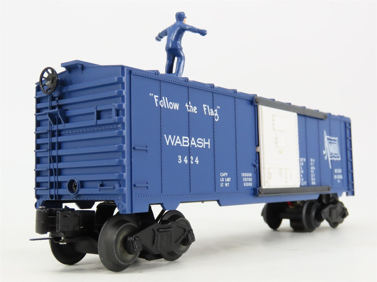 O Gauge 3-Rail Lionel 6-26770 WAB Wabash Operating Brakeman Box Car #3424
