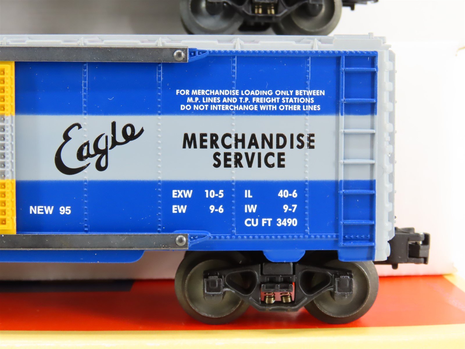 O Gauge 3-Rail Lionel 6-19266 MP/RI/NYC Single Door Box Car Set of 3