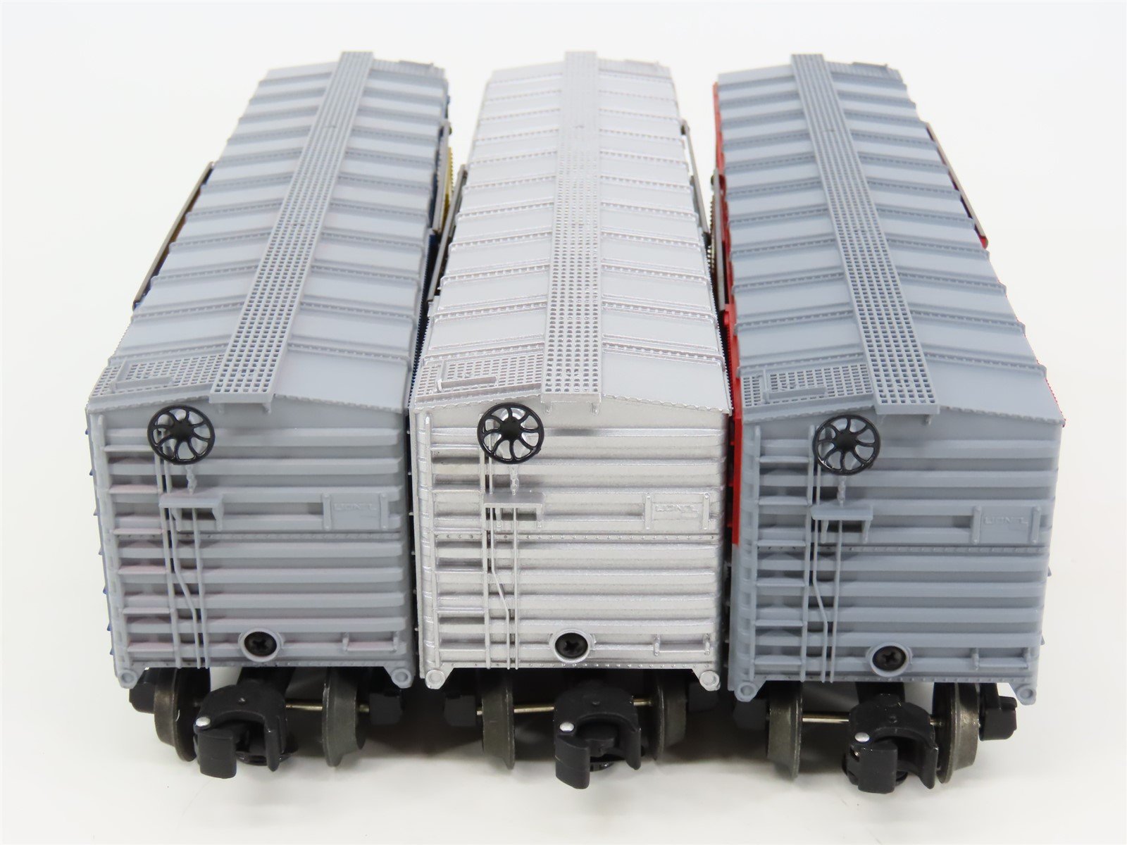 O Gauge 3-Rail Lionel 6-19266 MP/RI/NYC Single Door Box Car Set of 3