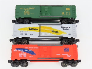 O Gauge 3-Rail Lionel 6-19257 WP/RI Single Door Box Car Set of 3