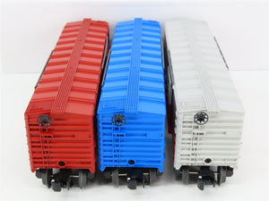 O Gauge 3-Rail Lionel 6-39253 NS/DM/L&N 6464 Archive Single Door Box Car 3-Pack