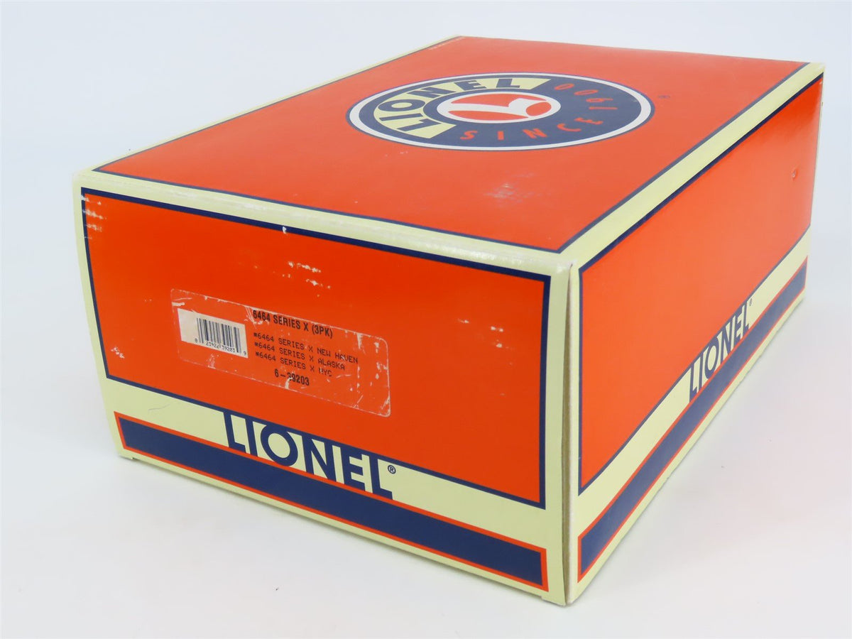 O Gauge 3-Rail Lionel 6-39203 ARR/NH/NYC 6464 Series X Single Door Box Car 3-Pk.