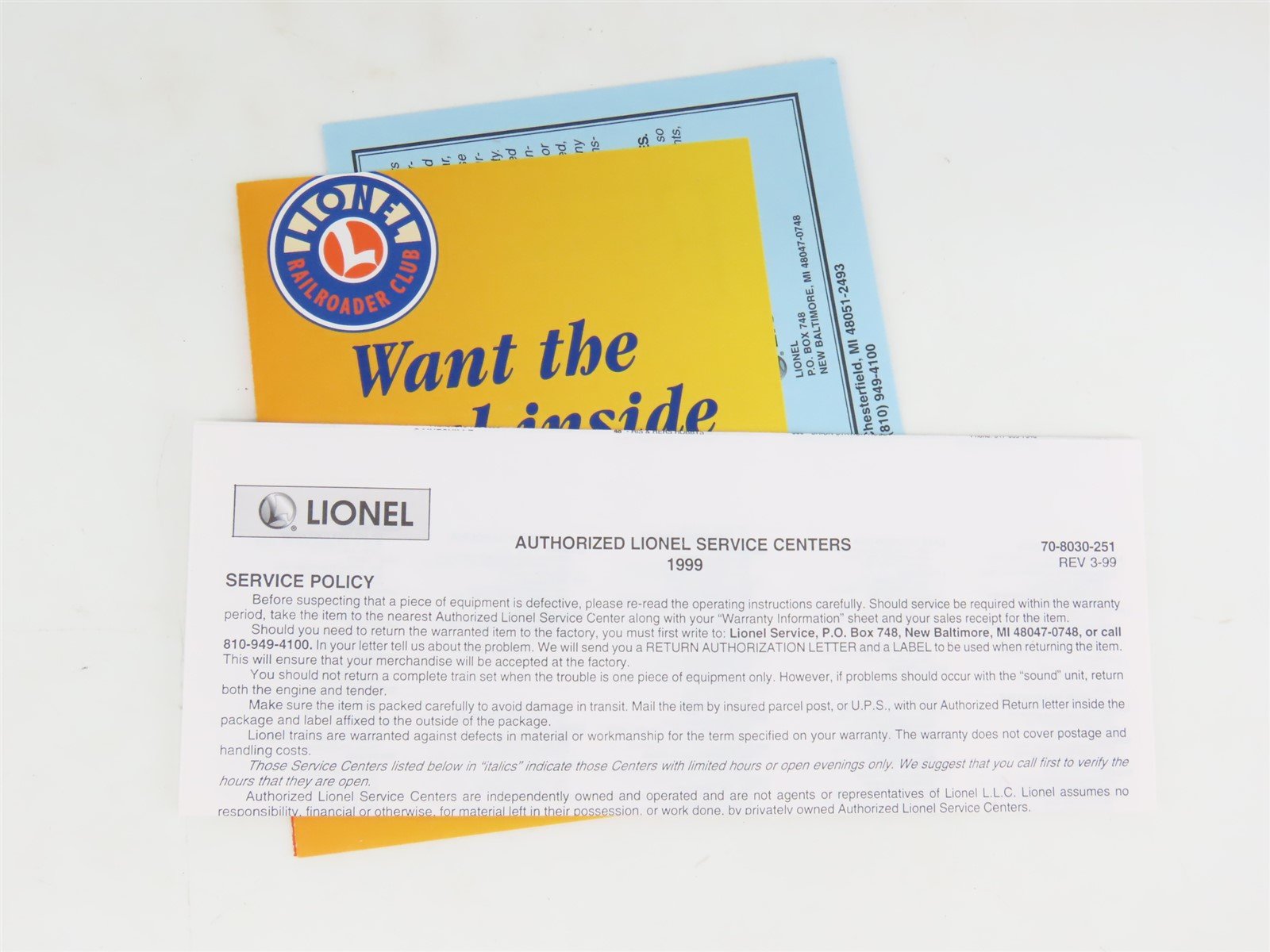 O Gauge 3-Rail Lionel 6-29267 M&StL/NYC/MKT 6464 Series VIII Box Car 3-Pack