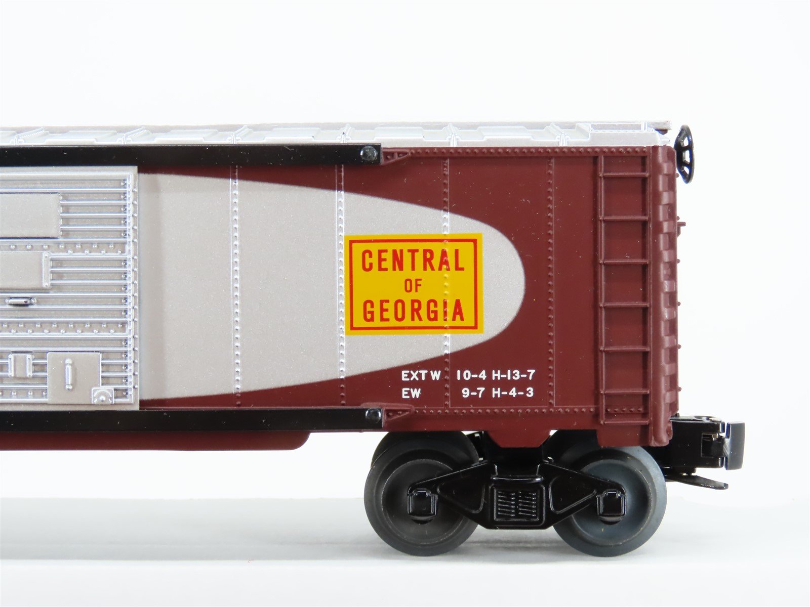 O Gauge 3-Rail Lionel Postwar 6-27776 PRR & CG 6464 Single Door Box Car 2-Pk. #3