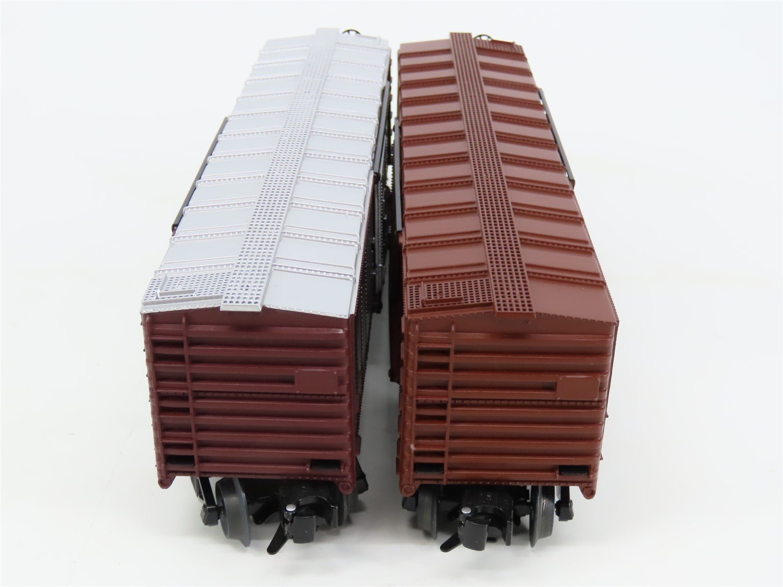O Gauge 3-Rail Lionel Postwar 6-27776 PRR & CG 6464 Single Door Box Car 2-Pk. #3